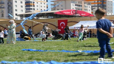 Etimesgut Göksu Parkı'nda yürüyüş ve uçurtma etkinliği