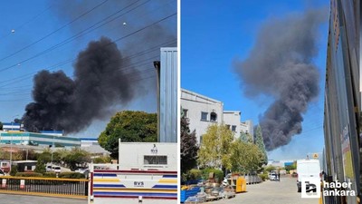 Sincan Organize Sanayi Bölgesi'nde büyük yangın