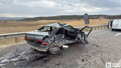 Yozgat'ta iki araç çarpıştı: 1 kişi hayatını kaybetti, 3 yaralı