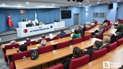 Altındağ Belediyesi Ekim Ayı Meclis Toplantısı'nı gerçekleştirdi