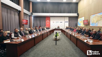 AFAD yönetiminde Deprem Bilim Kurulu Toplantısı yapıldı