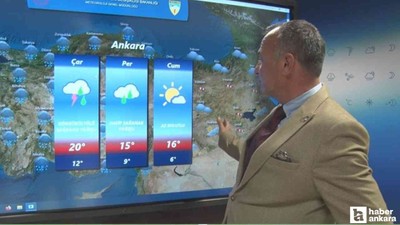 Başkentte sıcaklıklar 16 dereceye kadar düşecek!