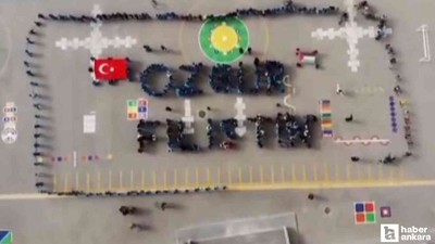 Başkentli öğrencilerden "Özgür Filistin" temalı koreografi çalışması