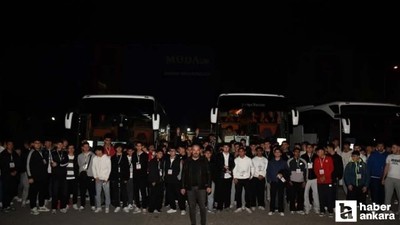 Pursaklar Belediyesi gençleri Mersin Silifke Kampı'na yolcu etti