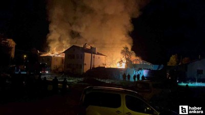 Çankırı'da korkutan yangın! 3 ev ve 4 samanlık kullanılamaz hale geldi