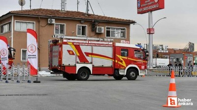 Keçiören'de çatı katı yangınında bir evde maddi hasar oluştu