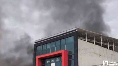OSTİM'deki bir iş yerinde yangın çıktı!