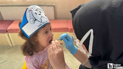 Altındağ Belediyesi'nin kreşlerinde miniklere ağız ve diş taraması yapıldı