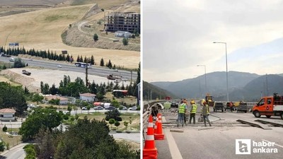 Polatlı-Ankara yolunda kavşak yapımı nedeniyle trafik kapatıldı!