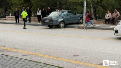 Elmadağ'da ehliyetsiz sürücünün neden olduğu kazada 1 yaya yaralandı