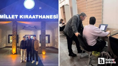 Pursaklar Belediye Başkanı Çetin'den kitap dostu gençlere ziyaret