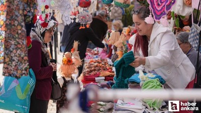 Etimesgut'ta kadın emeği pazarı düzenlendi