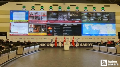 Ankara'daki Acil Yönetim Merkezi'nde çalışmalar sürüyor!