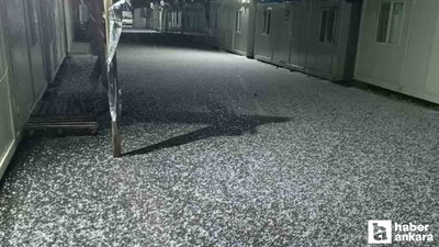 Beypazarı ve Gölbaşı'nda dolu yağışı etkili oldu