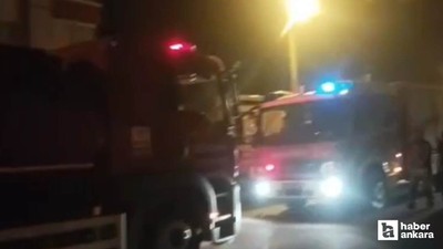 Elmadağ'da 5 katlı binada yangın paniği!