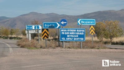 KGM Beypazarı ve Güdül'de trafik işaretlerini sadeleştiriyor