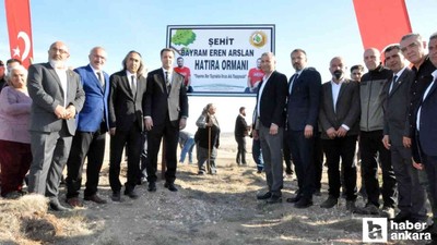 Orman yangınında düşen orman gönüllü Arslan için hatıra ormanı oluşturuldu