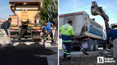 Etimesgut Belediyesi asfalt çalışmalarını hız kesmeden sürdürüyor