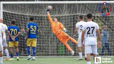 Karalar İnşaat Etimesgut Spor kalecisi Ramazan Özkanlı kalesine duvar ördü!