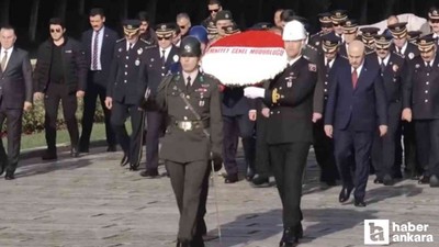 Emniyet Teşkilatından Atatürk Haftası dolayısıyla Anıtkabir'e anlamlı ziyaret