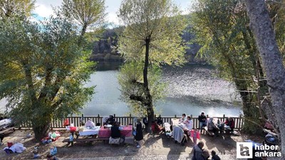 Başkentliler hafta sonu Çubuk Karagöl Tabiat Parkı'na akın etti