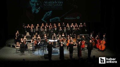 Etimesgut'ta Atatürk sevdiği şarkılarla anıldı