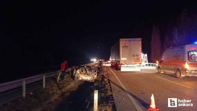 Çorum'da otostopla bindiği araç takla atınca canından oldu