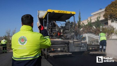 Bağlıca Mahallesi'nde asfalt serim çalışması gerçekleştirildi