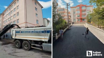 Sincan Belediyesi, asfalt serim çalışmalarını sürdürüyor
