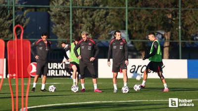 A Milli Takımda İspanya maçının hazırlıkları başladı