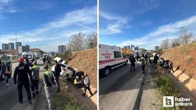 Kırıkkale -  Ankara yolunda 2 otomobil çarpıştı, 8 kişi yaralandı