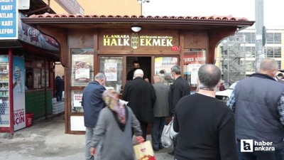 Vatandaş önünde kuyruk oluyor! Dışarıda 20 TL, Ankara Halk Ekmek 10 TL'den satıyor