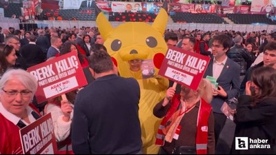 Pikachu kostümü CHP'nin kurultayında ortaya çıktı