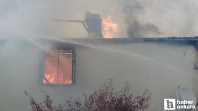 Çorum'da iki katkı evde yangın çıktı! Ev, kullanılamaz hale geldi