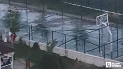 Etimesgut’ta iki kardeşe saldıran köpeğin görüntüleri şok etti