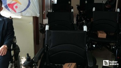 Ankara’da polis memurundan ihtiyaç sahibi engelli bireylere anlamlı hediye