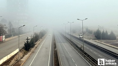 Kırıkkale-Ankara kara yolunda yoğun sis etkili oldu!