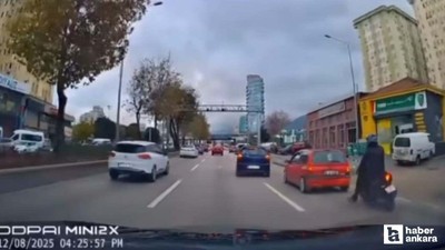 Bursa-Ankara yolunda kaza: Motorcunun öldüğü anlar kamerada!