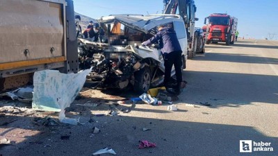 Malatya- Ankara kara yolunda tır ile minibüs çarpıştı:3 ölü!