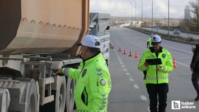 Ankara'da zorunlu kış lastiği denetimi yapıldı