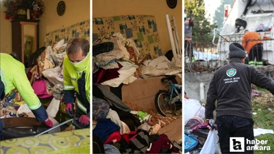 Etimesgut Belediyesi duyurdu: Çöp ev temizlendi!