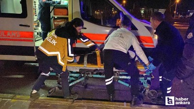 Çorum'da motosiklet yolun karşısına geçmek isteyen yayaya çarptı: 2 yaralı