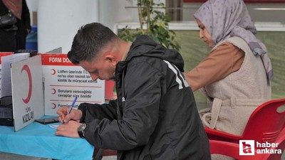 Keçiören'de Kızılay'a destek için kan bağışı kampanyası