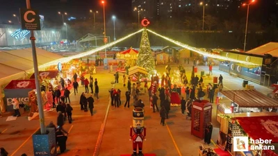 Etimesgut Belediyesi Kadın Emeği Pazarı, yılbaşı coşkusuyla açıldı