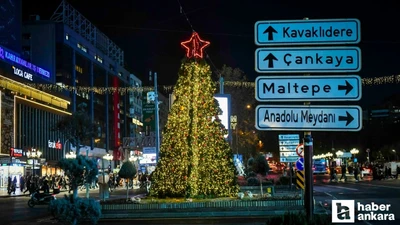 ABB, Kızılay Meydanı'nı yılbaşına hazırladı!