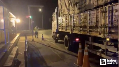 Ankara-Samsun yolunda kantara girmeyen tırlara rekor ceza