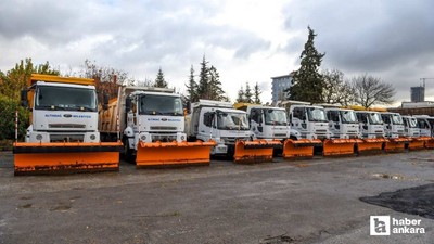 Altındağ Belediyesi'nin ekipleri karla mücadeleye hazır