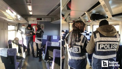 Siirt Kurtalan-Ankara seferini yapan trende polis denetimi