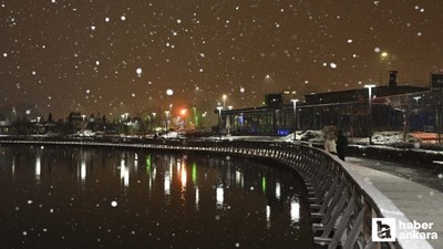 Başkent Ankara'da yüksek kesimlerde kar yağışı etkili oldu