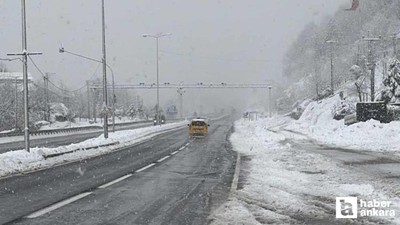 Bolu Dağı’nın Ankara istikameti ağır tonajlı araçlara kapatıldı